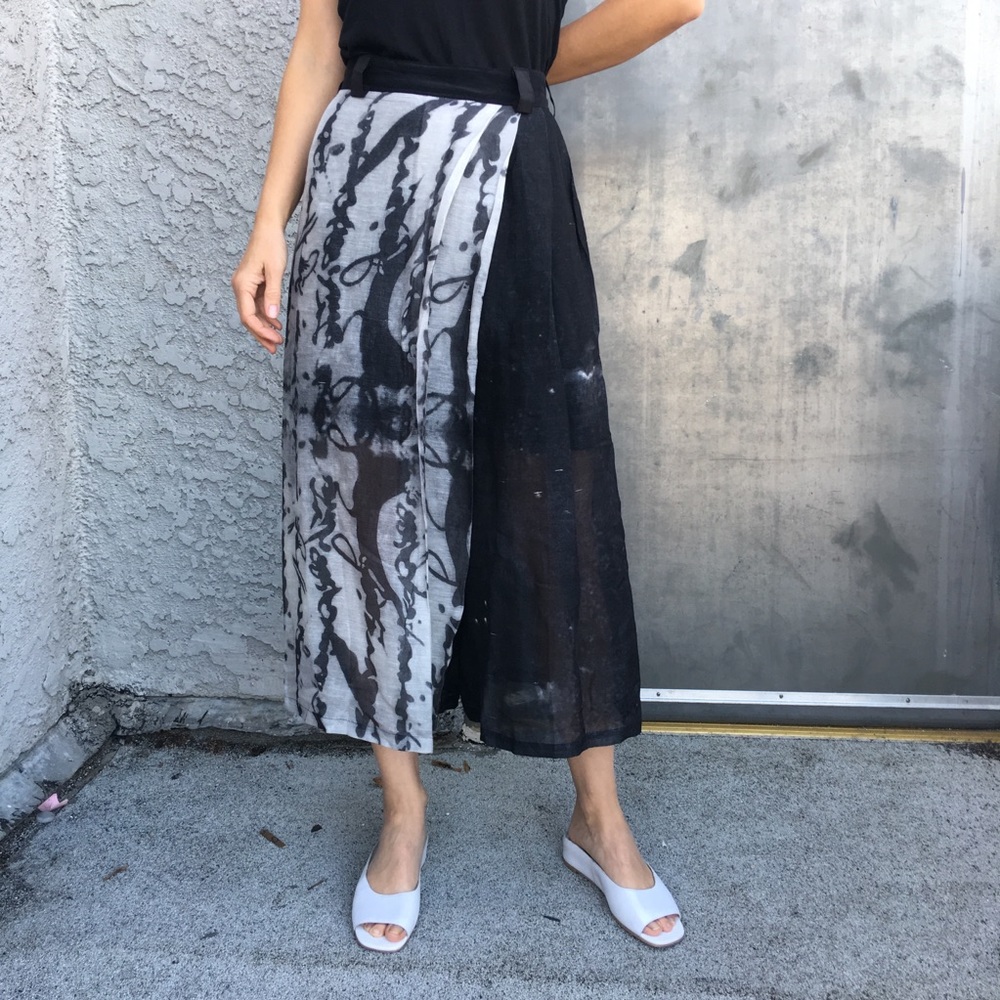 Women’s silk flax blend trousers by Moran size XL